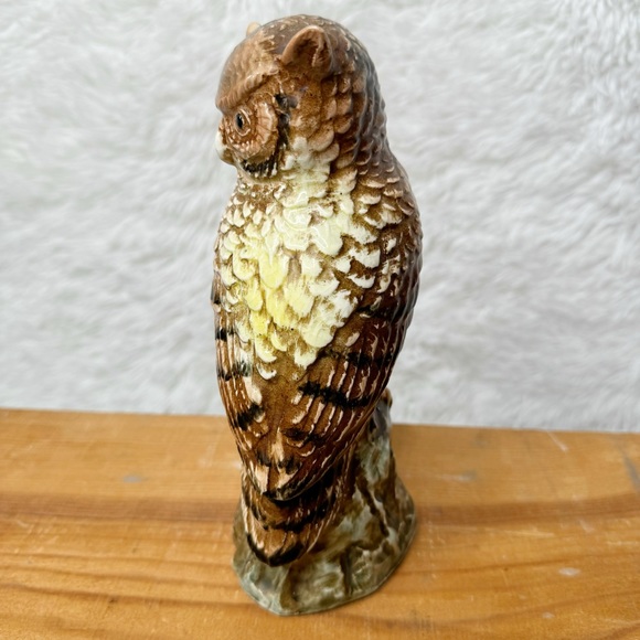 Vintage Rare Isco Ceramic Owl Figurine Statue Cabin Decor - Picture 5 of 10